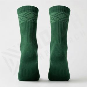 Chaussettes mi-mollet antidérapantes en coton pour yoga et Pilates, respirantes, douces, pour entraînement au sol, exercice, athlétiques, durables, couleurs personnalisables, paires - Product Image 2