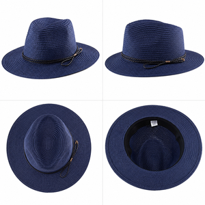 Wholesale Custom Natural Straw <b>Hat</b> Wide Brim Summer <b>Sun</b> <b>Hat</b> for <b>Men</b> Women Beach <b>Hat</b> OEM ODM Private Label Wholesale Factory - Product Image 2