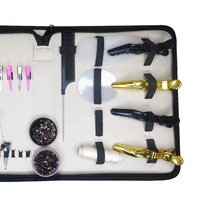 Kit d'outils professionnels pour extensions de cheveux en or pour l'application et le retrait de micro-anneaux, micro-liens et liens à la kératine