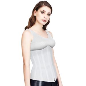 เสื้อครอเซ็ทวินเทจสำหรับผู้หญิง เซ็กซี่ กระชับสัดส่วน ระบายอากาศได้ดี ผ้าซาตินทันสมัย สำหรับสาวพลัสไซส์ - Product Image 5