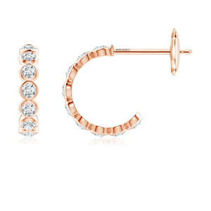 Boucles d'oreilles en diamant Vaayu Jewels en or 10K 14K 18K et argent 925 935, taille brillant, classiques et minimalistes pour femme, cadeau d'anniversaire de mariage - Product Image 2