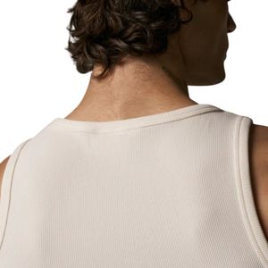 Débardeur côtelé sans manches en coton pour homme, coupe ajustée, couleur unie, pour l'été, sous-vêtement décontracté, vente en gros OEM - Product Image 4
