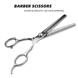 Ciseaux de barbier professionnels en acier inoxydable de haute qualité, durables, ciseaux à cheveux droits tranchants, ciseaux de salon - Product Image 1