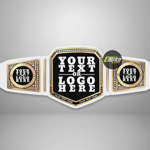 Heavyweight Custom Logo Unisex Women Championship <b>Belt</b> Gold Tone Boxing Jiu-Jitsu MMA Taekwondo Judo Grappling Anti-Slip High - Product Image 1
