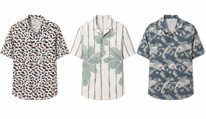 Chemise décontractée d'été pour homme en tricot uni avec col rabattu et manches courtes - Product Image 3
