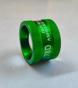 Distributeur d'équipements ophtalmiques : Lentille double asphérique 78D pour examen ophtalmique, couleur verte - Product Image 1