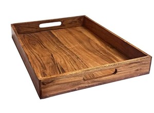 Rectangular Solid <b>Wood</b> Serving Tray Handmade Modern Tabletop Decorative Platter Home Decoration <b>Wood</b> Crafts Wooden Boxes, & Wall - Product Image 3