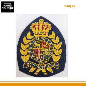 ตราปักมือลายใบไม้พร้อมมงกุฎ ขนาด 8 x 10 ซม. งานแฮนด์เมดขายดีที่สุด เหมาะสำหรับติดเสื้อแจ็คเก็ตและเสื้อเบลเซอร์ - Product Image 5