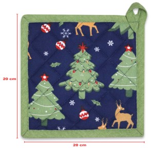 Christmas Printed Design <b>Pot</b> <b>Holder</b> Kitchen Accessories 100% Cotton <b>Pot</b> <b>Holders</b> for Christmas . - Product Image 5
