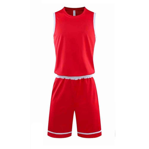 Ensemble d'uniformes de basket-ball classiques pour équipe, design sans manches respirant, 100 % polyester, séchage rapide, vêtements de sport d'été - Product Image 1