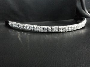 Banda de cejas de cuero Premium exclusiva personalizada para caballos ostentosos Diseño duradero y elegante - Product Image 6