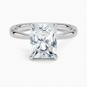 Bague BOJ 081 en argent 925, coupe radiante, inspirée des fleurs, solitaire, diamant 2 carats, couleur D, VVS1, moissanite certifiée GRA, prix bas - Product Image 1