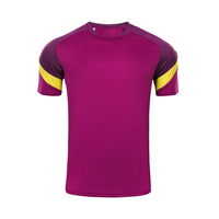 Camiseta de Manga Raglán Azul Rey para Hombre, 100% Algodón, Secado Rápido, Cuello Redondo, Corte Holgado, Color Sólido, Antibacteriana, Tejido de Punto Vintage