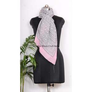 100% Organic Cotton Wholesale Custom Design <b>scarf</b> with logo Comfortable Cheaper Beach Custom Design Logo From India Exporter - Product Image 3