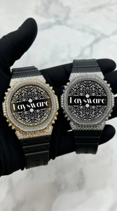 Offre Spéciale – Lunette de montre en moissanite VVS dorée, boîtier argenté, style Hip Hop, testée au diamant, accessoire de montre de luxe personnalisé - Product Image 2