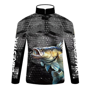 Chemise de pêche pour homme 2025, 100% polyester, UPF 50, manches longues, impression numérique, séchage rapide, antibactérienne, camouflage personnalisé, vente en gros - Product Image 2