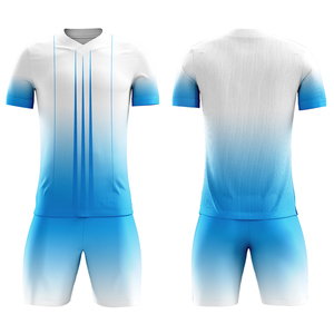 New Arrival Best Selling Breathable Quick Dry Anti-Bacterial Short Soccer Uniforms Set High Quality Latest Design 100% Polyester - Product Image 1