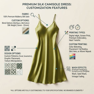 Elegante Camisón de Satén sin Mangas con Cuello en V para Mujer, Color Sólido, Largo hasta la Rodilla, Corte Holgado, Ropa de Dormir, Talla Grande, Estilo Veraniego, Ropa para Adultos - Product Image 5