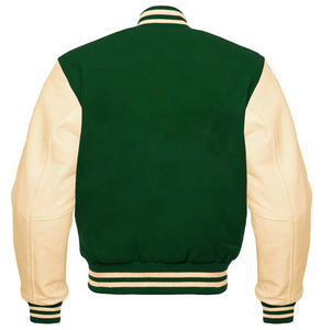 Chaqueta Varsity de Lana de Invierno de Alta Calidad con Botones, Chaqueta Varsity con Mangas de Cuero al por Mayor, Fácil de Usar, Chaquetas de Última Moda - Product Image 3