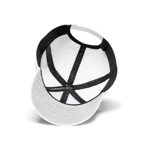 Casquettes de baseball avec logo personnalisé découpé au laser 6 panneaux en polyester imperméable à l'eau Casquettes de golf incurvées style - Product Image 4