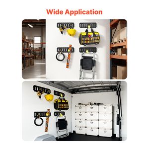 Kit di fissaggio E-Track da 1,3 piedi (4 pezzi) con 21 accessori, include 2 cinghie a cricchetto, 4 O-ring, 4 anelli di fissaggio e anelli a D per una sicurezza elevata - Product Image 4