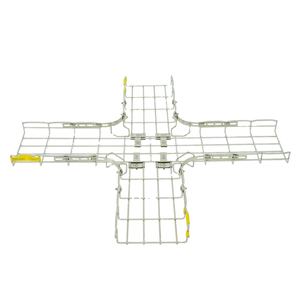 Croix horizontale, rayon d'angle R = 75mm Inox 304 Plateau de gestion des câbles avec conception perforée Bestray Vietnam Factory - Product Image 3