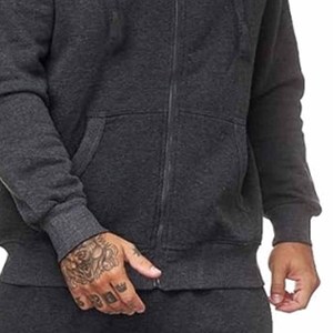 Ensemble de survêtements deux pièces pour hommes, avec sweat à capuche zippé confortable, pour l'entraînement et le jogging, envoyé par Dress Sports - Product Image 2