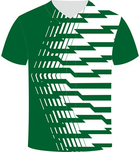 Camiseta de Béisbol Unisex con Cuello en V, Manga Corta, Estampado Geométrico, Transferencia Térmica, Bordado 3D, Antibacteriana, Secado Rápido, Transpirable, 100% - Product Image 3