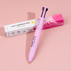 Soft Pink Twist-Up Beauty <b>Pencil</b> with Blending Spoolie, Creamy High-Pigment Formula Portable for Daily & Travel Touch-Ups - Product Image 4