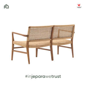 Handcrafted Solid Teak Garden <b>Bench</b> Natural Woven Seat Luxury Outdoor Furniture for Hotel Villa Resort and Garden - Product Image 6