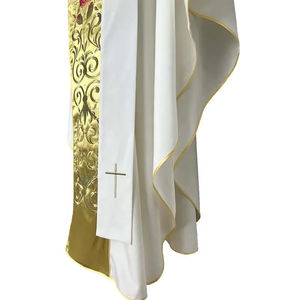 Oferta Especial: Casulla con Bordado Dorado y Rojo para Sacerdote, con Estola, Hecha a Medida, Bordado 2026 - Product Image 4