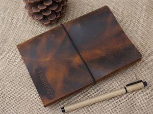 Diario de Viaje, Cubierta de Cuaderno de Cuero, Estuche Recargable, Porta Cuadernos, Estilos Vintage NBC-0046 - Product Image 2