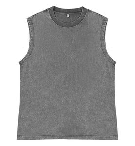 Hot Sale Men Hip Hop Knitted Sleeveless <b>Tank</b> <b>Tops</b> Custom Screen Print High Quality 100% Cotton Quick Dry Anti-Uv - Product Image 6