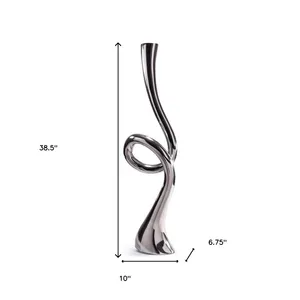 Vase à fleurs contemporain fait main en fer, écologique, pour la décoration intérieure des appartements et salons, vase de table de luxe - Product Image 4