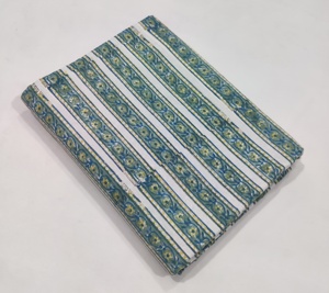 Tissu en coton imprimé au bloc Sanaganeri, tissu imprimé à la main de Jaipur, tissu indien pour robes, fournisseur de tissus en coton en gros - Product Image 3