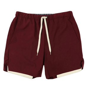 Shorts de Playa para Hombre, Color Verde Oliva, de Secado Rápido, con Cordón Ajustable, Tejido de Poliéster, Color Sólido, Cintura Media, Casuales - Product Image 3