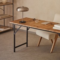 Bureau rectangulaire en bois Vandana Amber Line (155,5x62 cm)