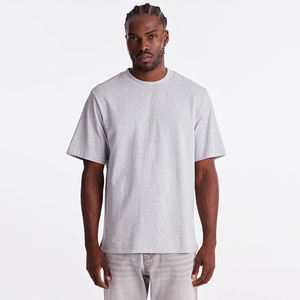 เสื้อยืดผู้ชายคุณภาพสูง OEM ผ้าฝ้าย 100% น้ำหนักเบา สกรีนโลโก้ได้ สไตล์วินเทจ แฟชั่นโบราณ คอกลม แขนสั้น ระบายอากาศได้ดี - Product Image 1