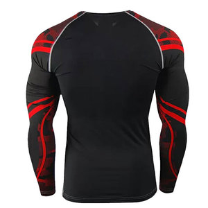 Camiseta de Compresión Slim Personalizada para Hombre, Transpirable, de Manga Corta para Gimnasio, Diseño Sólido Personalizado, Directo de Fábrica - Product Image 2