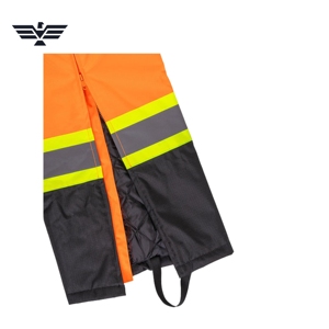 Custom Cotton Hi Vis Insulated Reflective Safety <b>Waterproof</b> Windproof Winter Work Coveralls Unisex Industrial - Product Image 3