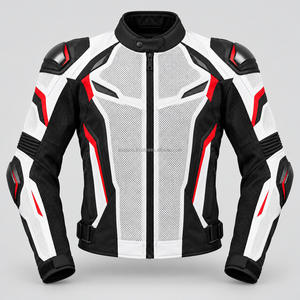 Chaqueta de motociclista de malla premium con paneles transpirables, ligera, cómoda y de diseño deportivo para motociclistas. - Product Image 6
