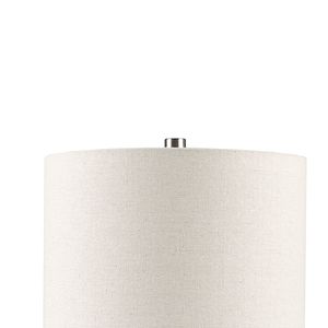 Lampe de table en bois et céramique triangulaire - Product Image 5