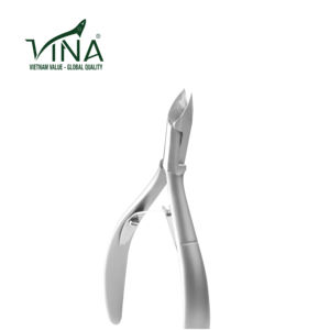 VNC-05-GC Vina Pince à cuticules biseautée en acier inoxydable finition grise pour le nettoyage précis des ongles des doigts et des orteils - Product Image 2