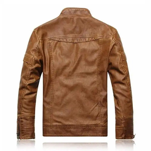 New Arrival <b>Men's</b> Windbreaker <b>Jacket</b> Breathable Best Design Wind Proof <b>Men</b> <b>Leather</b> <b>Jacket</b> Solid Color <b>jacket</b> for <b>men</b> - Product Image 1