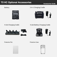 Terminal Portátil Médico Idata T5 HC 5G con Android 14, Escáner de Código de Barras 2D, Pantalla FHD de 6 Pulgadas, IP67, para el Sector Sanitario