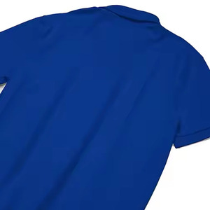เสื้อโปโลแขนสั้นผู้ชาย สีน้ำเงิน ผ้าฝ้าย ทรงปกติ สีพื้น สไตล์ลำลอง ระบายอากาศได้ดี ผ้าทอแบบอ๊อกซ์ฟอร์ด - Product Image 2