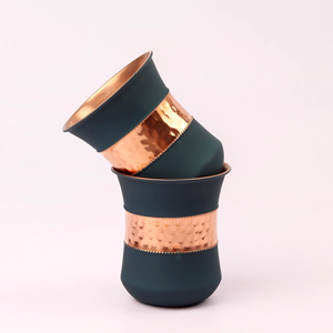 Vaso de Cobre de Lujo, Taza Premium para Agua, Vaso Artesanal para Bebidas, Colección para el Hogar y la Cocina, Acabado Elegante - Product Image 2