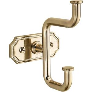 Traditional Brass Wall Hooks Handmade Decorative <b>Rack</b> Suitable For Entryway <b>Kitchen</b> Bathroom Bedroom Hanging Organization - Product Image 1