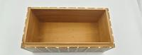 Boîtes de rangement décoratives en bois de manguier indien, faites à la main, écologiques, grand format carré, avec design gravé unique, pour bijoux, à poser au sol