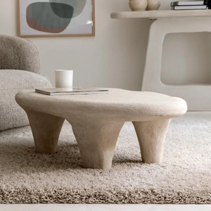 โต๊ะกาแฟสีขาววานดานา นิมบัส มิรา ทำจากไม้ลายคอนกรีต - Product Image 3